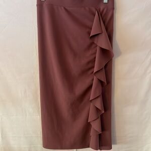One 5 One XL Ruffle Pencil Skirt – Chic & Elegant